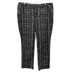 Apt 9 Pants Womens 18 Black White Gray Modern Fit